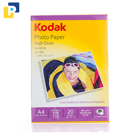 Giấy in ảnh cao cấp Kodak 20 tờ A4/tập (200gsm)
